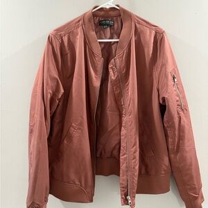 Forever 21 Mauve Bomber Jacket